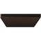 Ekena Millwork 3"W x 14"D Logan Hidden Support Steel Bracket w/ 10" Support Depth, Hammered Dark Bronze BKTM03X14LOHDB - alternate 7